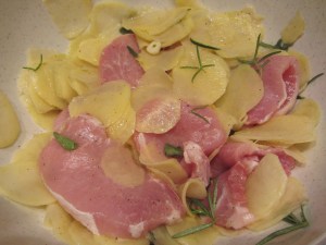 patate crude e carne